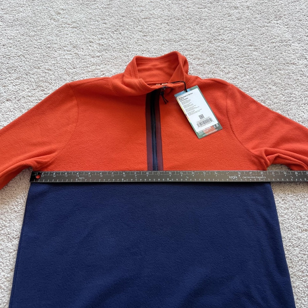 Cotopaxi Amado 1/2 Zip Fleece Pullover Womens M Orange Colorblock Lightweight - Picture 9 of 12